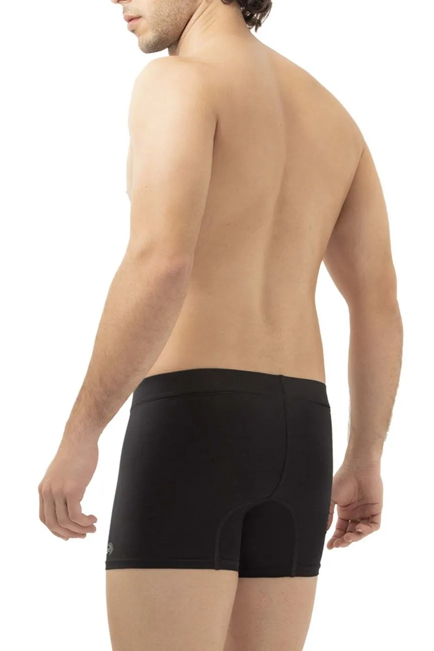 Bekleidung_Hawair_Herrenunterwäsche HAWAI 42222 Mikrofaser-Boxershorts Farbe Schwarz