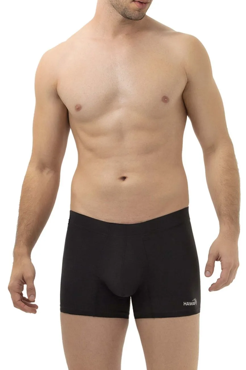 Bekleidung_Hawair_Herrenunterwäsche HAWAI 42222 Mikrofaser-Boxershorts Farbe Schwarz