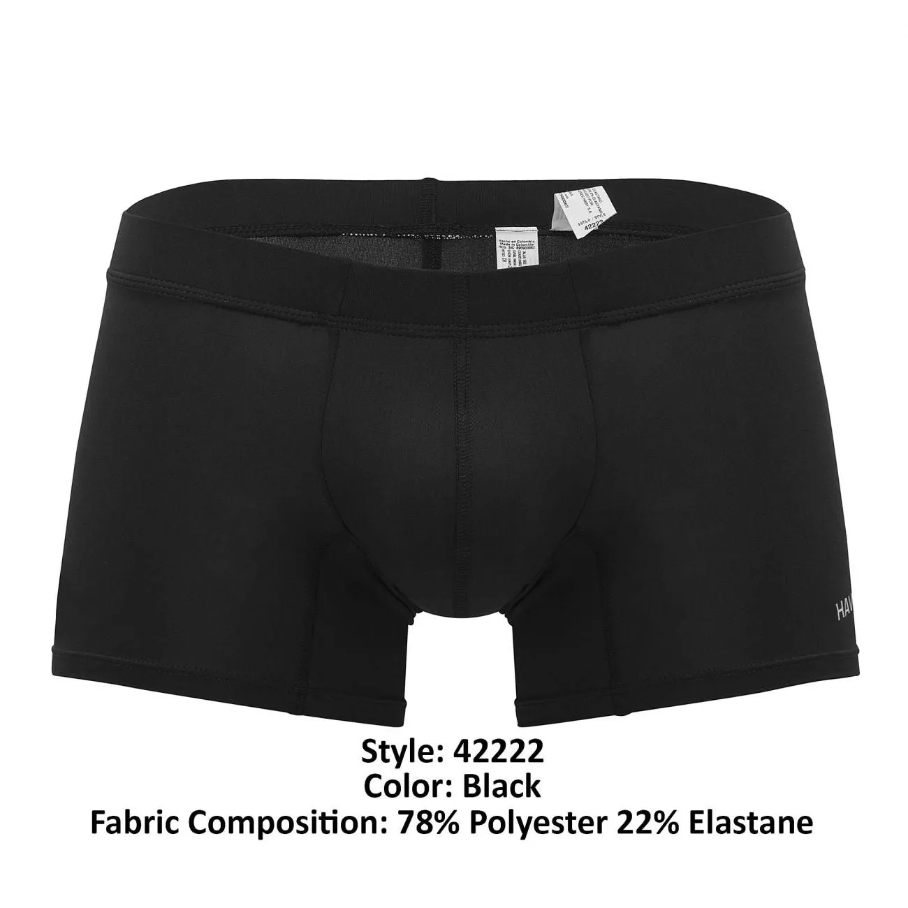 Bekleidung_Hawair_Herrenunterwäsche HAWAI 42222 Mikrofaser-Boxershorts Farbe Schwarz