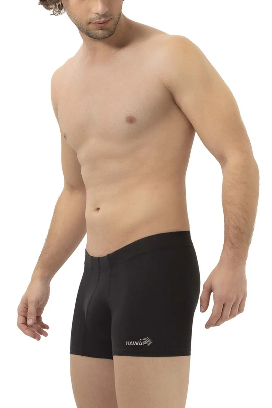 Bekleidung_Hawair_Herrenunterwäsche HAWAI 42222 Mikrofaser-Boxershorts Farbe Schwarz