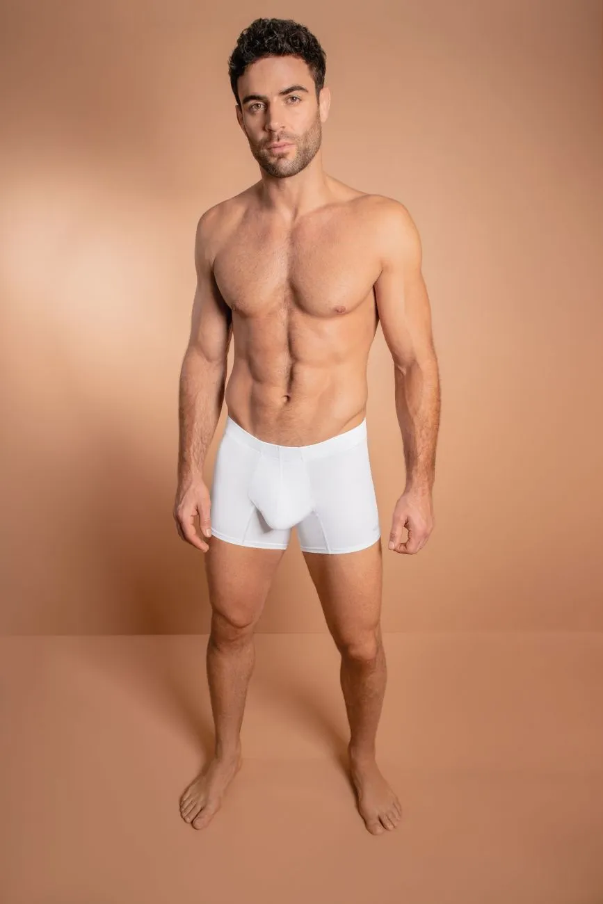 Bekleidung_Hawair_Herrenunterwäsche HAWAI 42222 Mikrofaser-Boxershorts Farbe Weiß