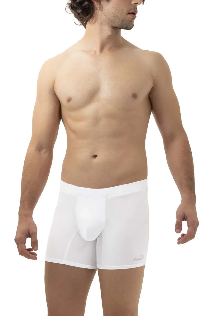 Bekleidung_Hawair_Herrenunterwäsche HAWAI 42222 Mikrofaser-Boxershorts Farbe Weiß