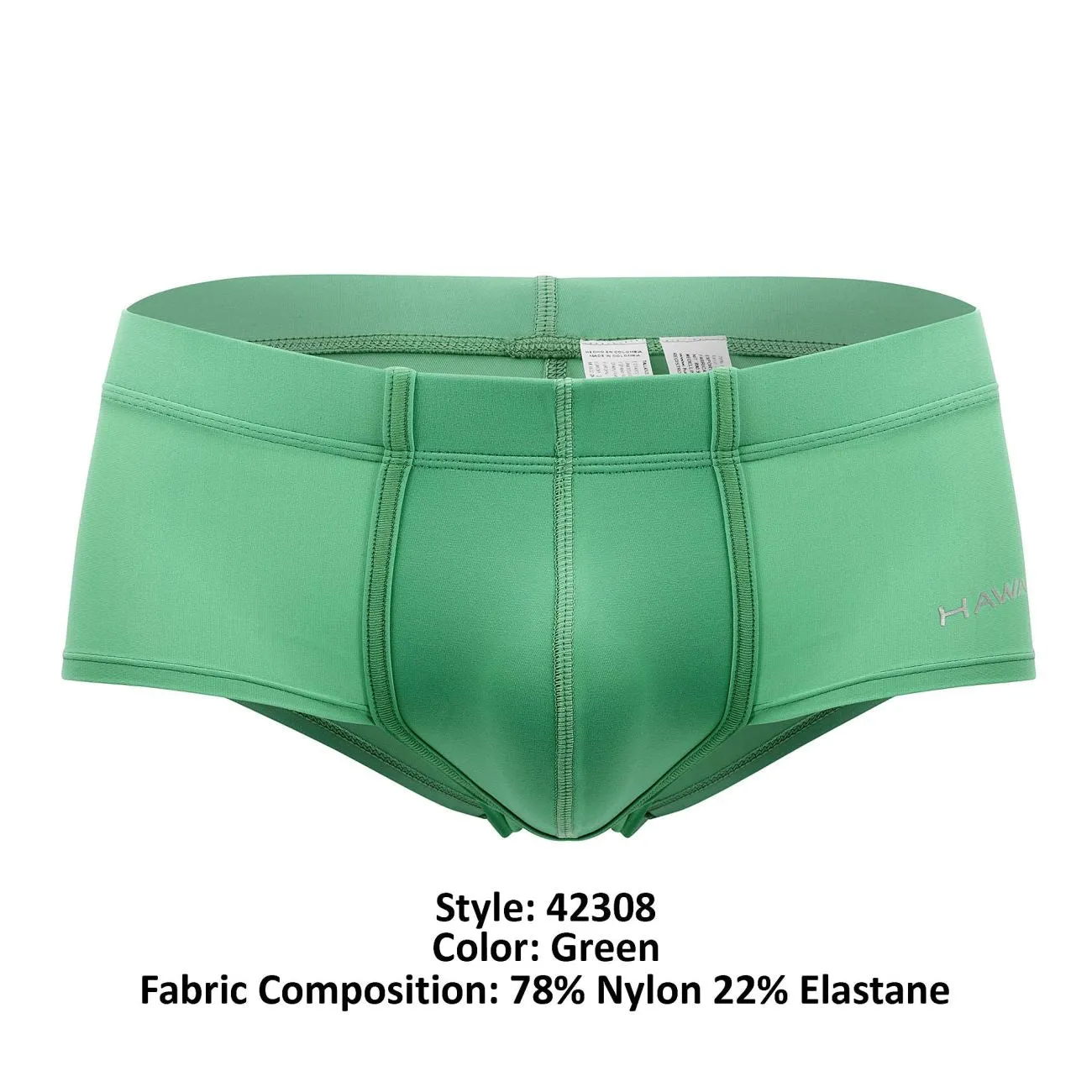 Bekleidung_Hawair_Herrenunterwäsche HAWAI 42308 Mikrofaser-Boxershorts Farbe Grün
