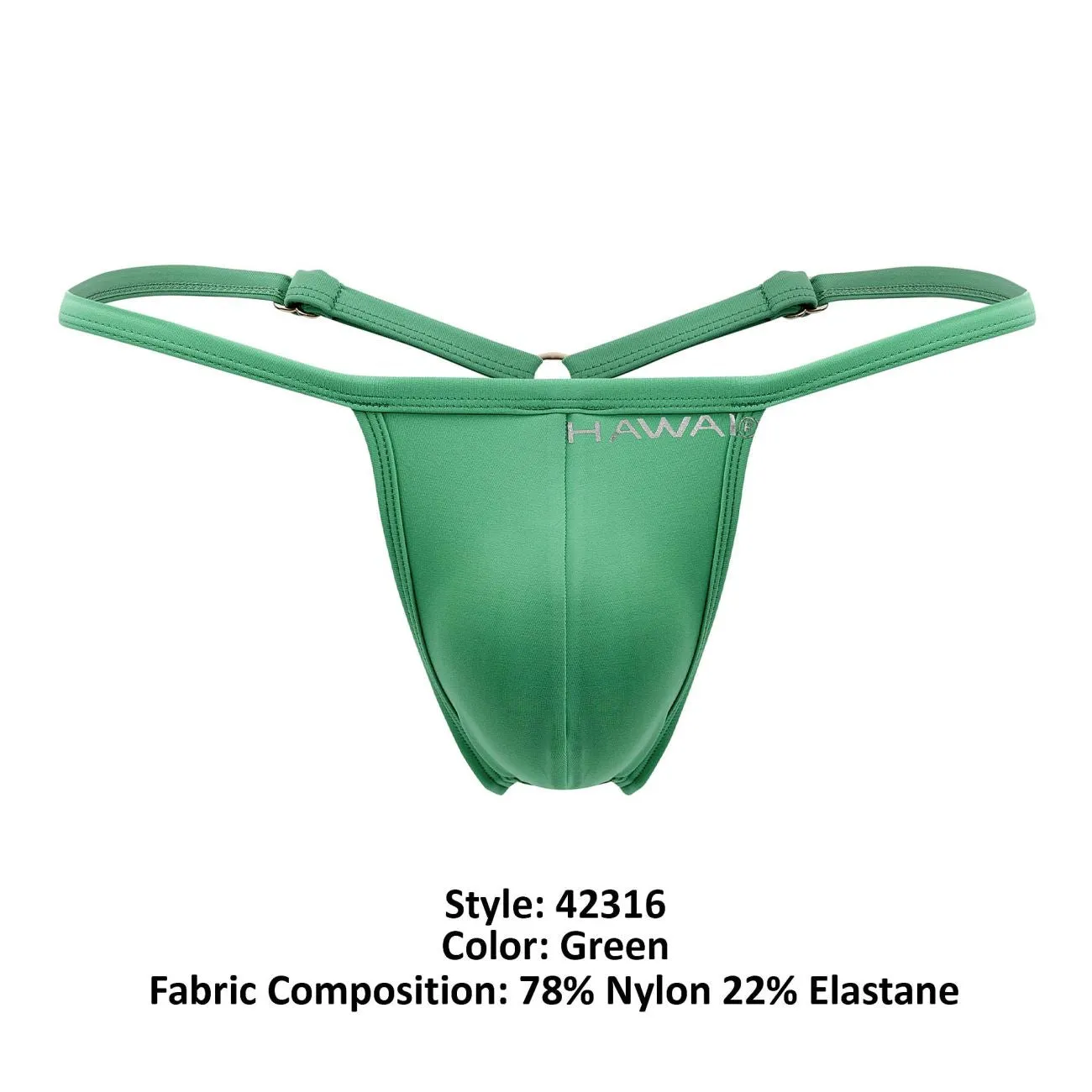 Bekleidung_Hawair_Herrenunterwäsche HAWAI 42316 Mikrofaser-G-String Farbe Grün