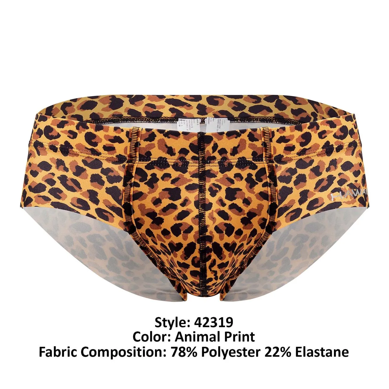 Bekleidung_Hawair_Herrenunterwäsche HAWAI 42319 Mikrofaser-Slip Farbe Animal Print