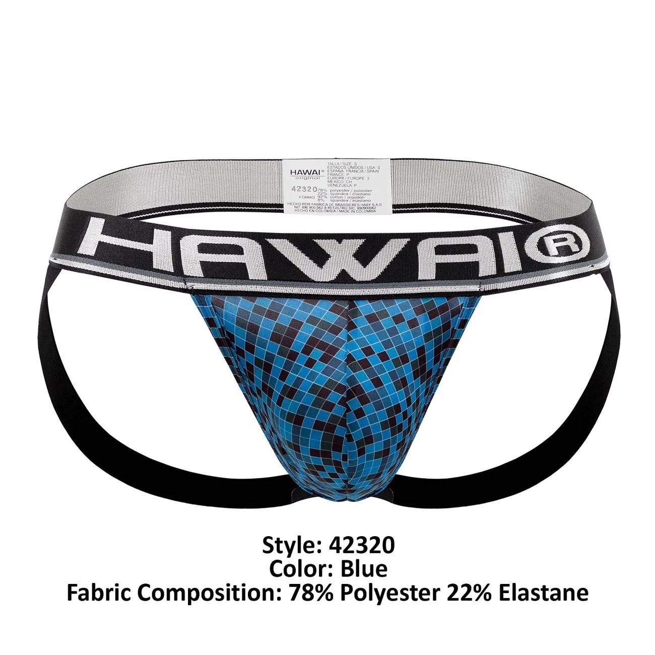 Bekleidung_Hawair_Herrenunterwäsche HAWAI 42320 Mikrofaser-Jockstrap Farbe Blau