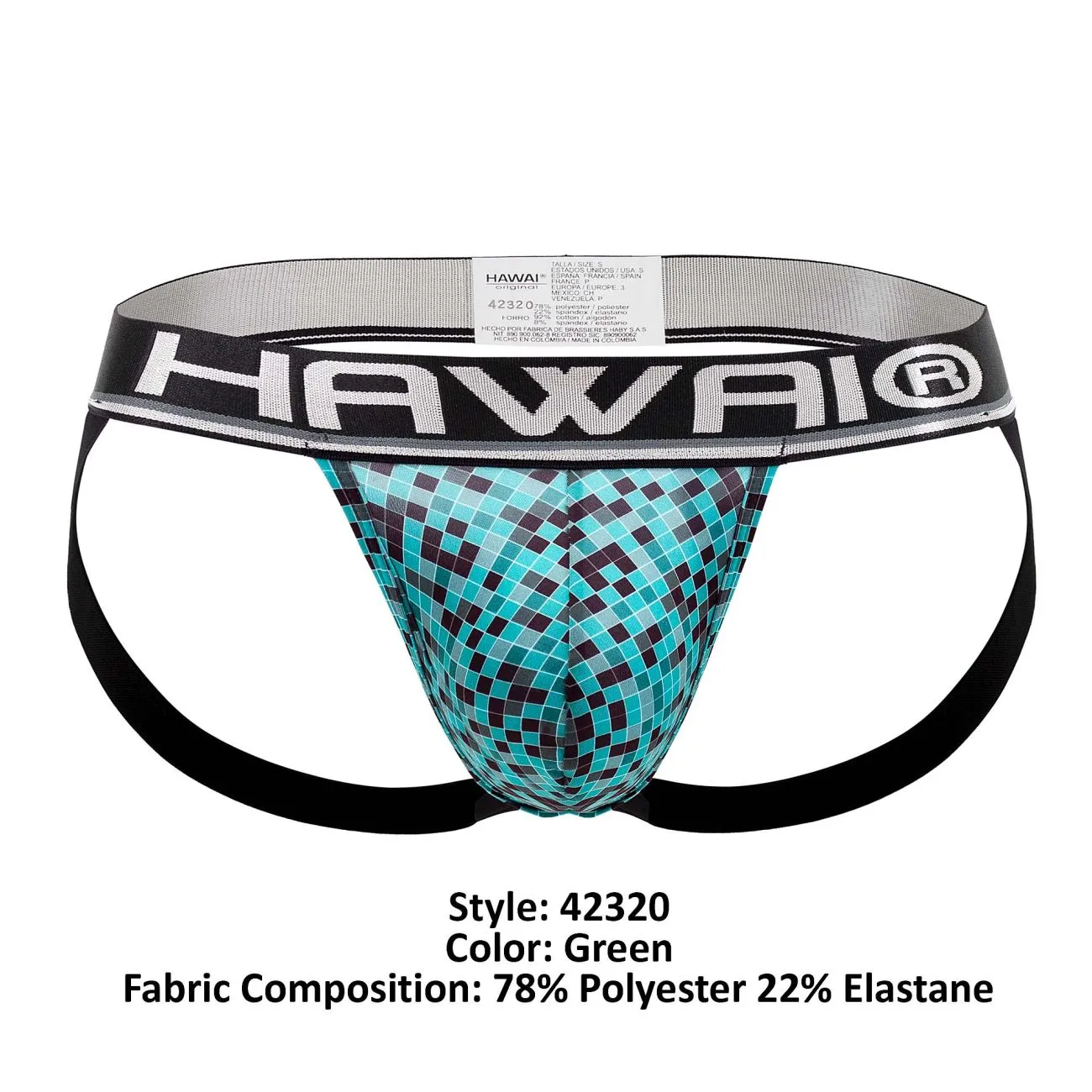 Bekleidung_Hawair_Herrenunterwäsche HAWAI 42320 Mikrofaser-Jockstrap Farbe Grün