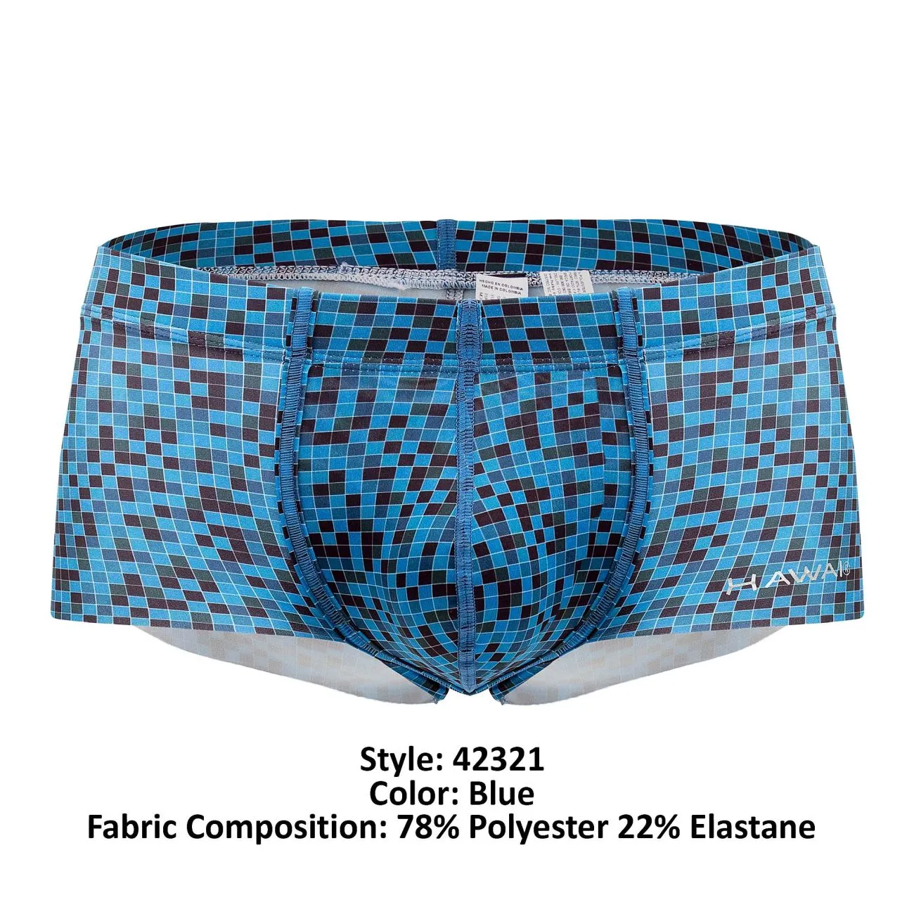 Bekleidung_Hawair_Herrenunterwäsche HAWAI 42321 Mikrofaser-Boxershorts Farbe Blau