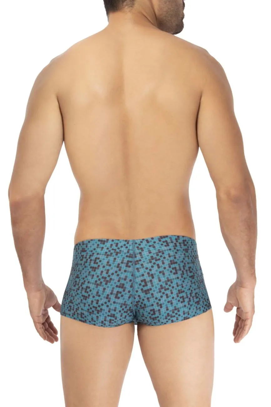 Bekleidung_Hawair_Herrenunterwäsche HAWAI 42321 Mikrofaser-Boxershorts Farbe Grün