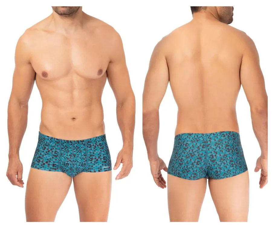 Bekleidung_Hawair_Herrenunterwäsche HAWAI 42321 Mikrofaser-Boxershorts Farbe Grün
