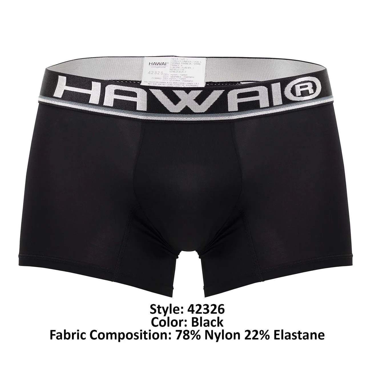 Bekleidung_Hawair_Herrenunterwäsche HAWAI 42326 Mikrofaser-Boxershorts Farbe Schwarz