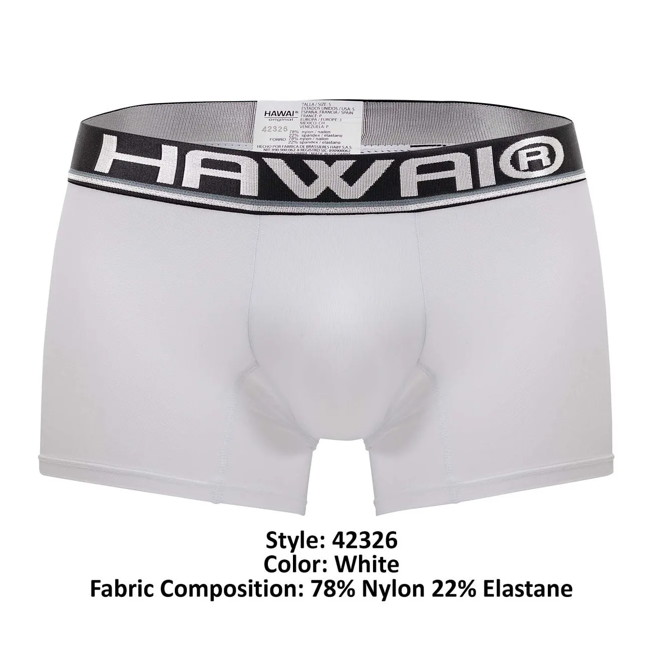 Bekleidung_Hawair_Herrenunterwäsche HAWAI 42326 Mikrofaser-Boxershorts Farbe Weiß