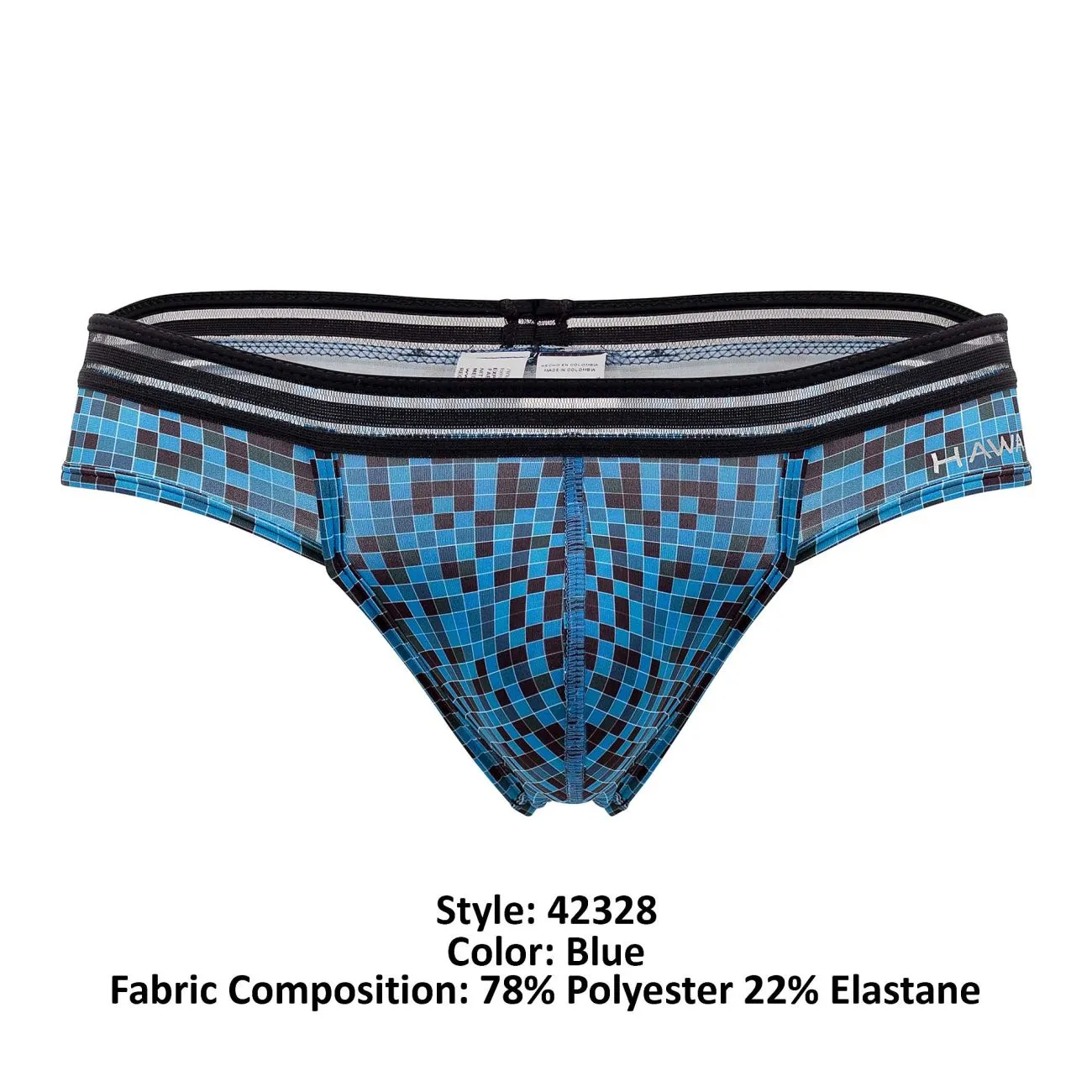 Bekleidung_Hawair_Herrenunterwäsche HAWAI 42328 Mikrofaser-Tangas Farbe Blau
