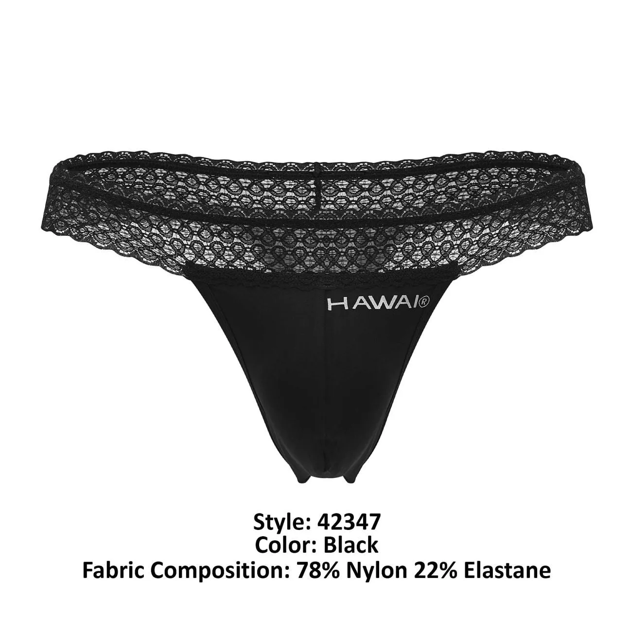 Bekleidung_Hawair_Herrenunterwäsche HAWAI 42347 Mikrofaser-Tangas Farbe Schwarz
