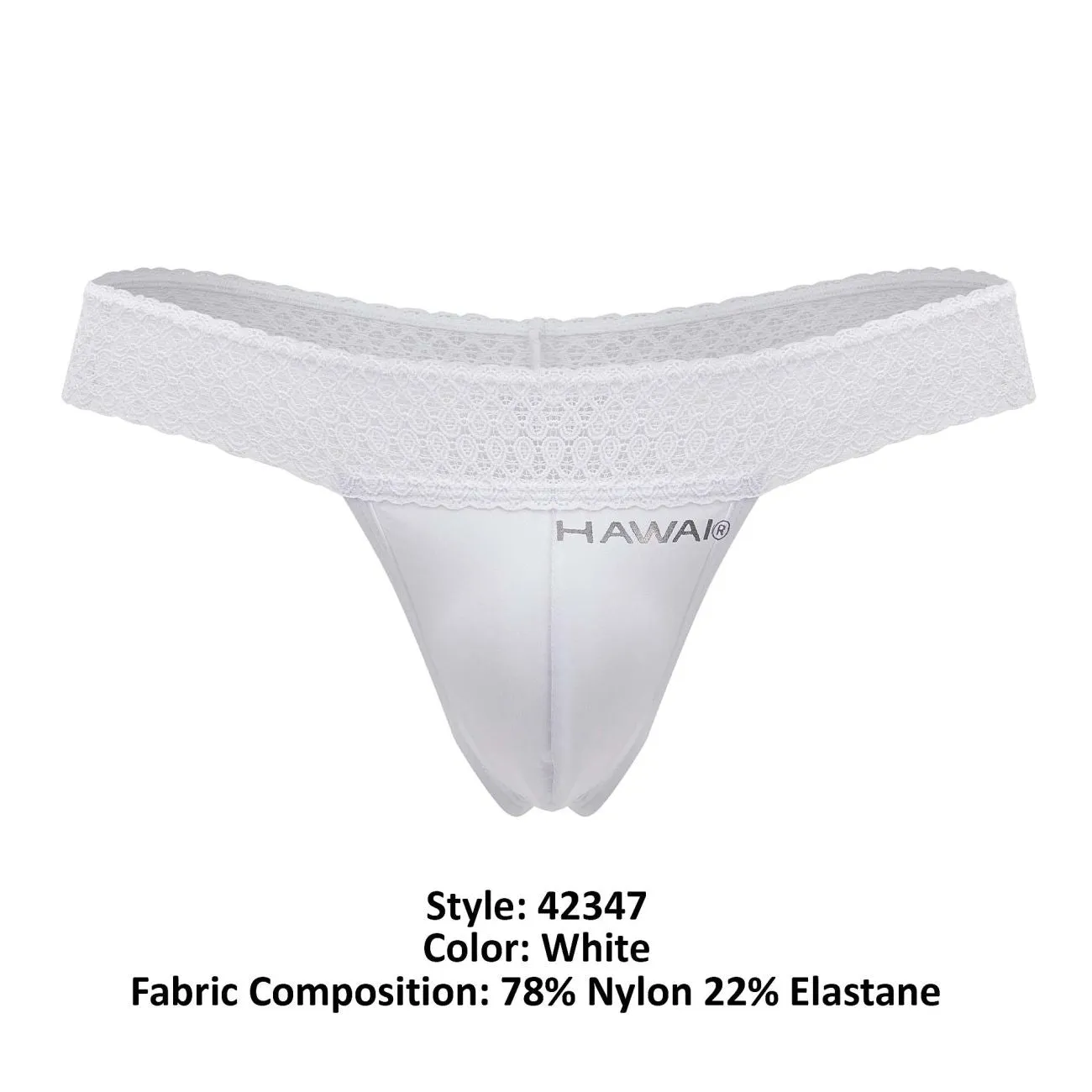Bekleidung_Hawair_Herrenunterwäsche HAWAI 42347 Mikrofaser-Tangas Farbe Weiß