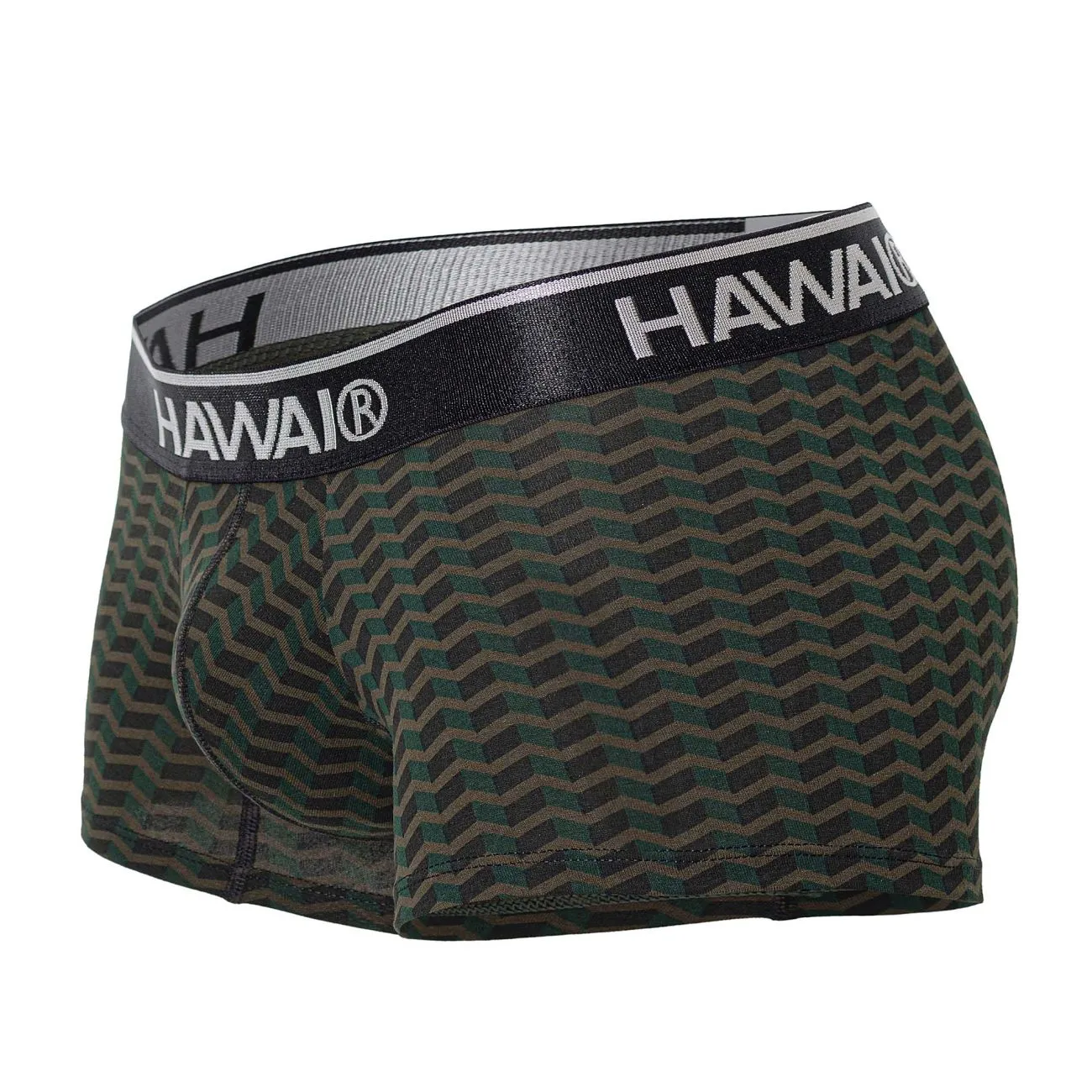 Bekleidung_Hawair_Herrenunterwäsche HAWAI 42371 Bedruckte Boxershorts Farbe Grün
