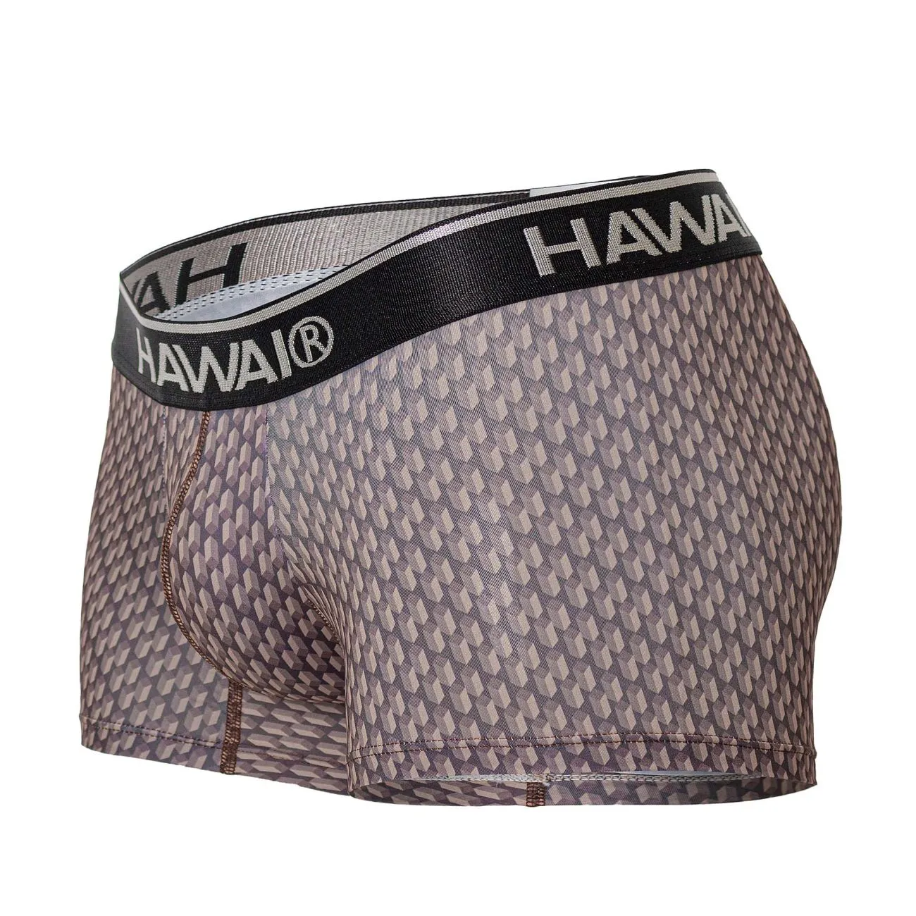 Bekleidung_Hawair_Herrenunterwäsche HAWAI 42420 Bedruckte Boxershorts Farbe Kakao
