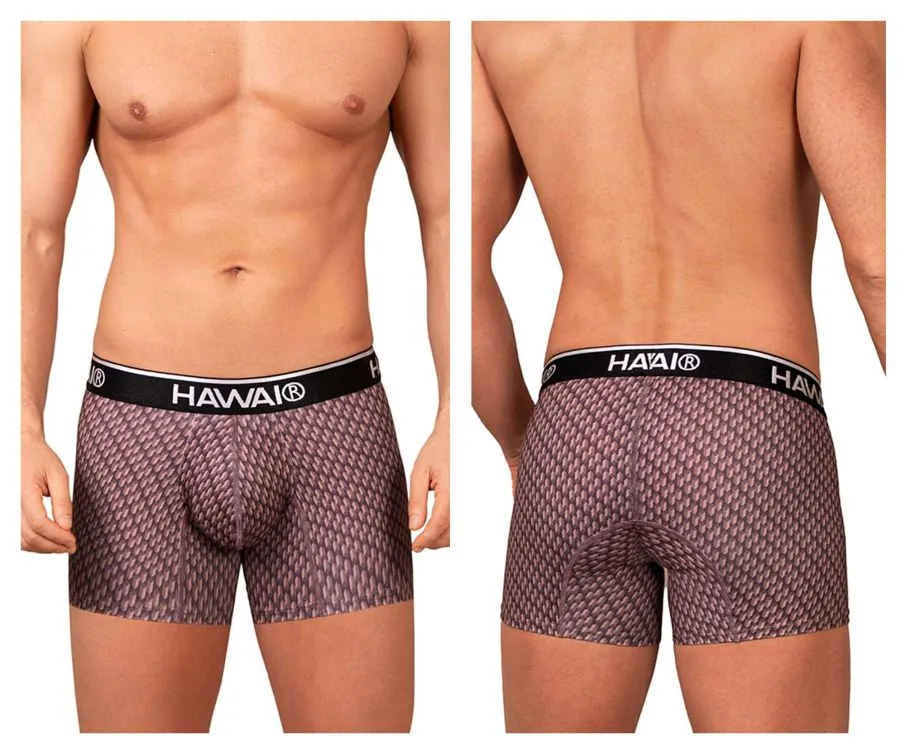 Bekleidung_Hawair_Herrenunterwäsche HAWAI 42420 Bedruckte Boxershorts Farbe Kakao