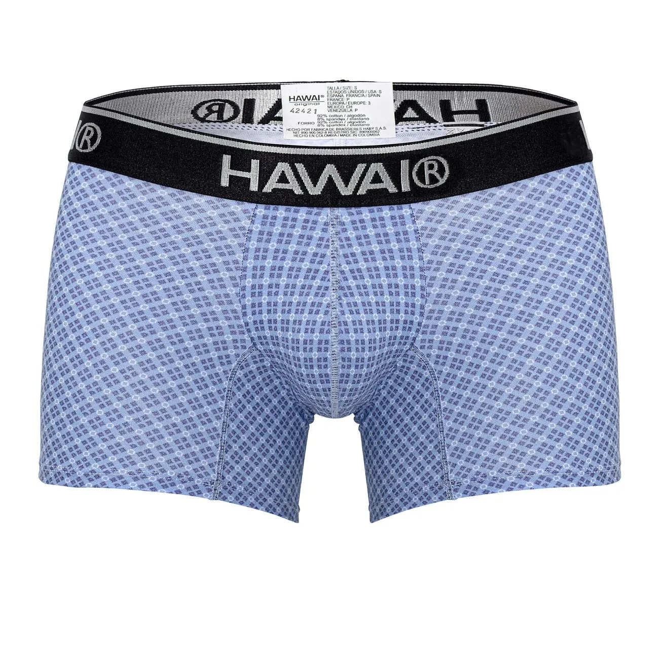 Bekleidung_Hawair_Herrenunterwäsche HAWAI 42421 Bedruckte Boxershorts Farbe Blau