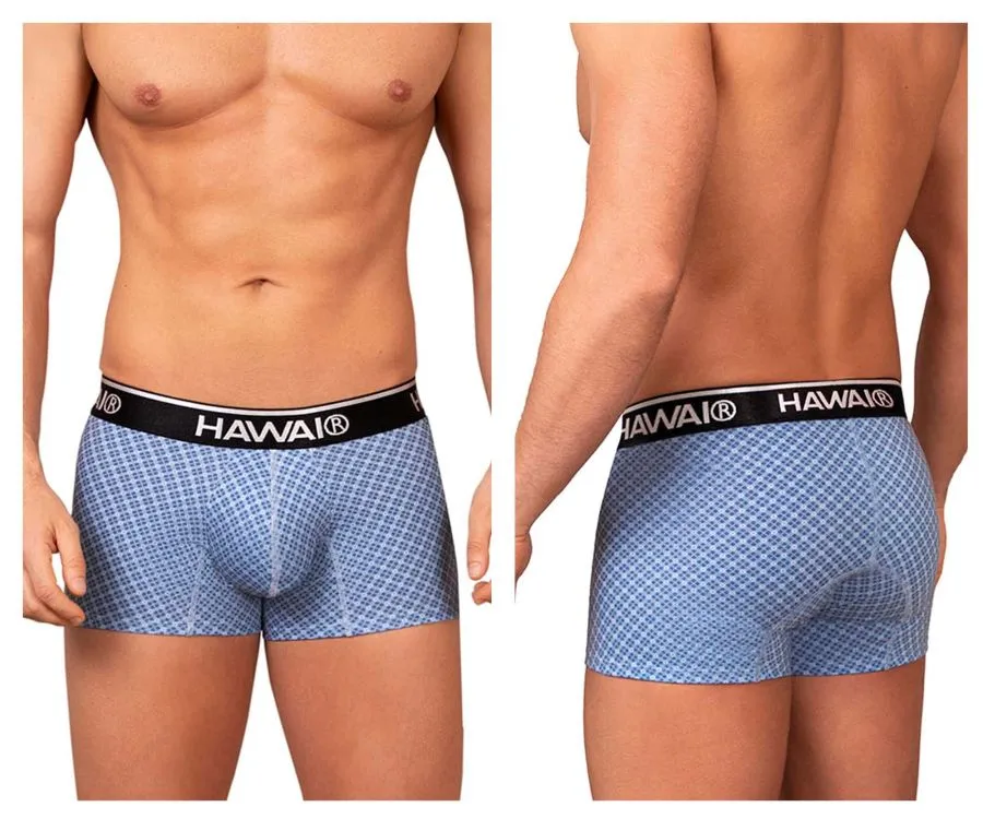 Bekleidung_Hawair_Herrenunterwäsche HAWAI 42421 Bedruckte Boxershorts Farbe Blau