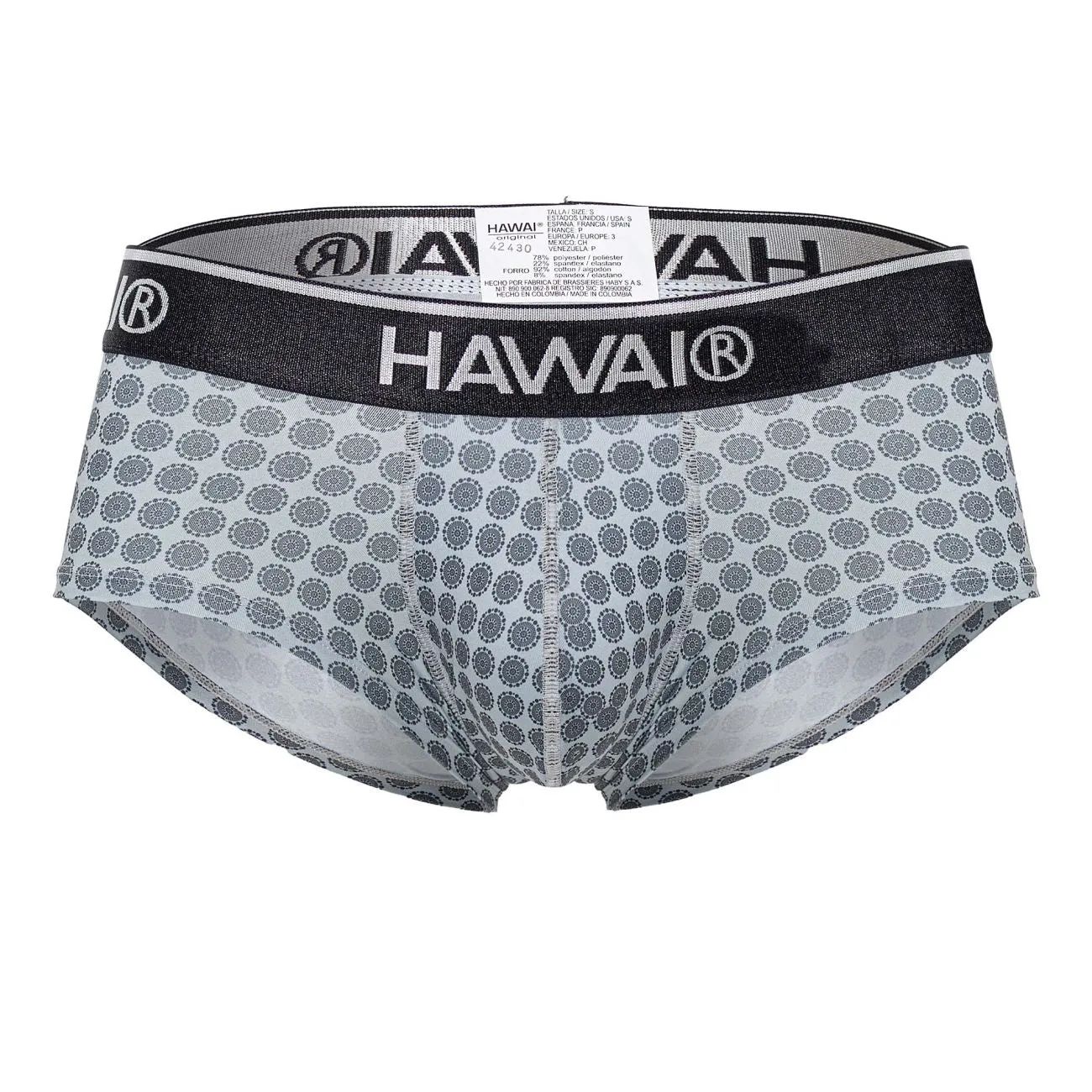 Bekleidung_Hawair_Herrenunterwäsche HAWAI 42430 Bedruckte Slipunterhose Farbe Grau