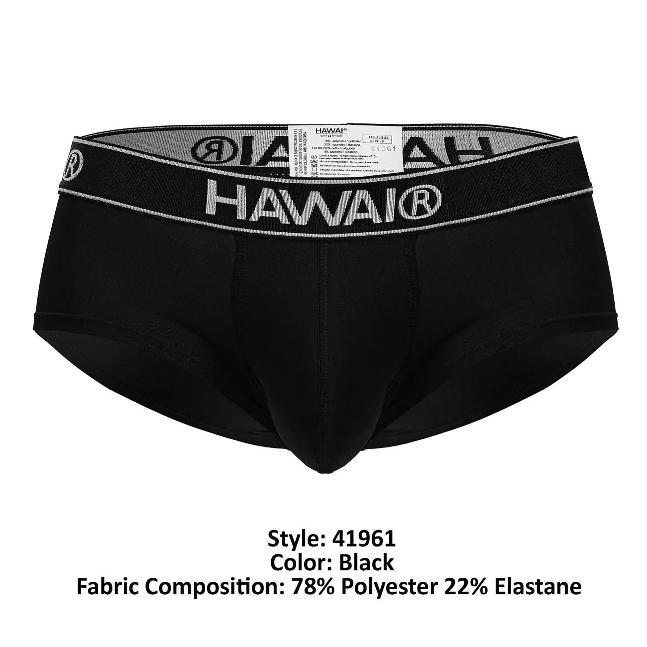 Bekleidung_Hawair_Herrenunterwäsche HAWAIR 41961 Mikrofaser-Slip Farbe Schwarz