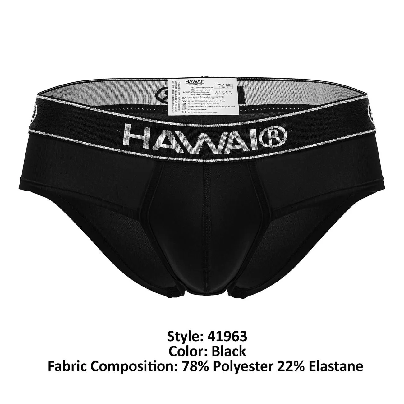 Bekleidung_Hawair_Herrenunterwäsche HAWAIR 41963 Mikrofaser-Slip Farbe Schwarz