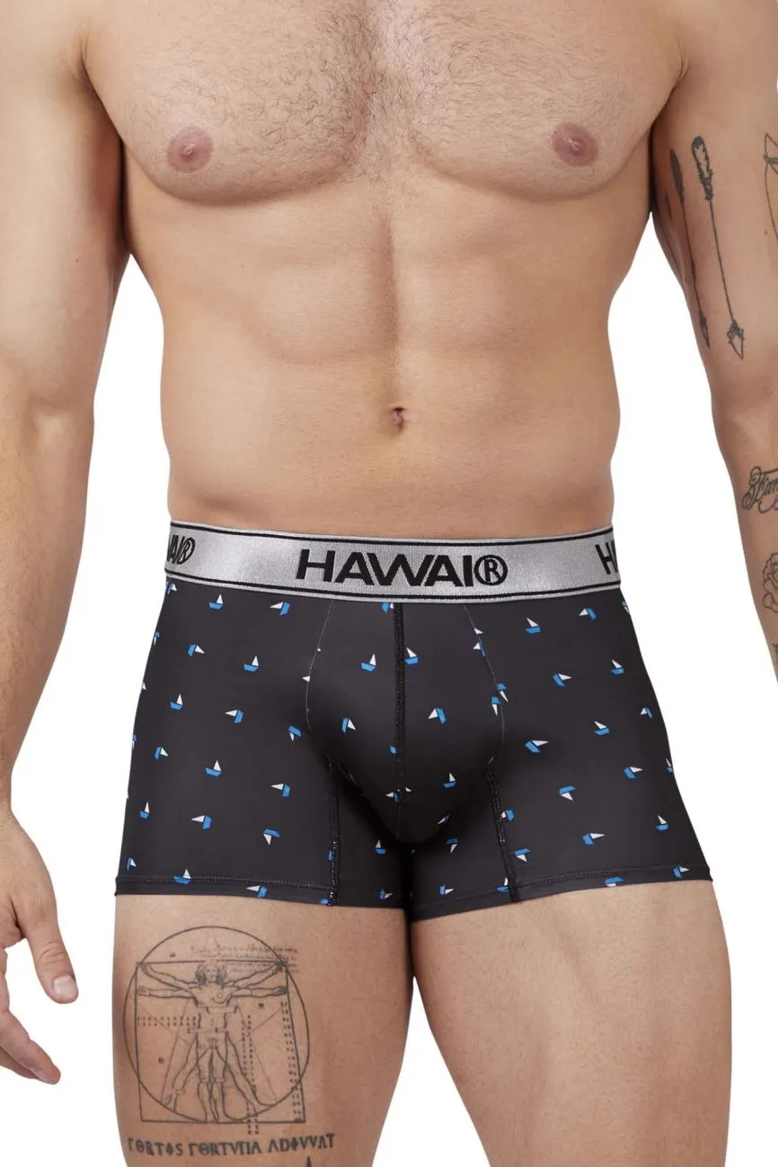 Bekleidung_Hawair_Herrenunterwäsche HAWAIR 42470 Bedruckte Mikrofaser-Boxershorts Farbe Schwarz