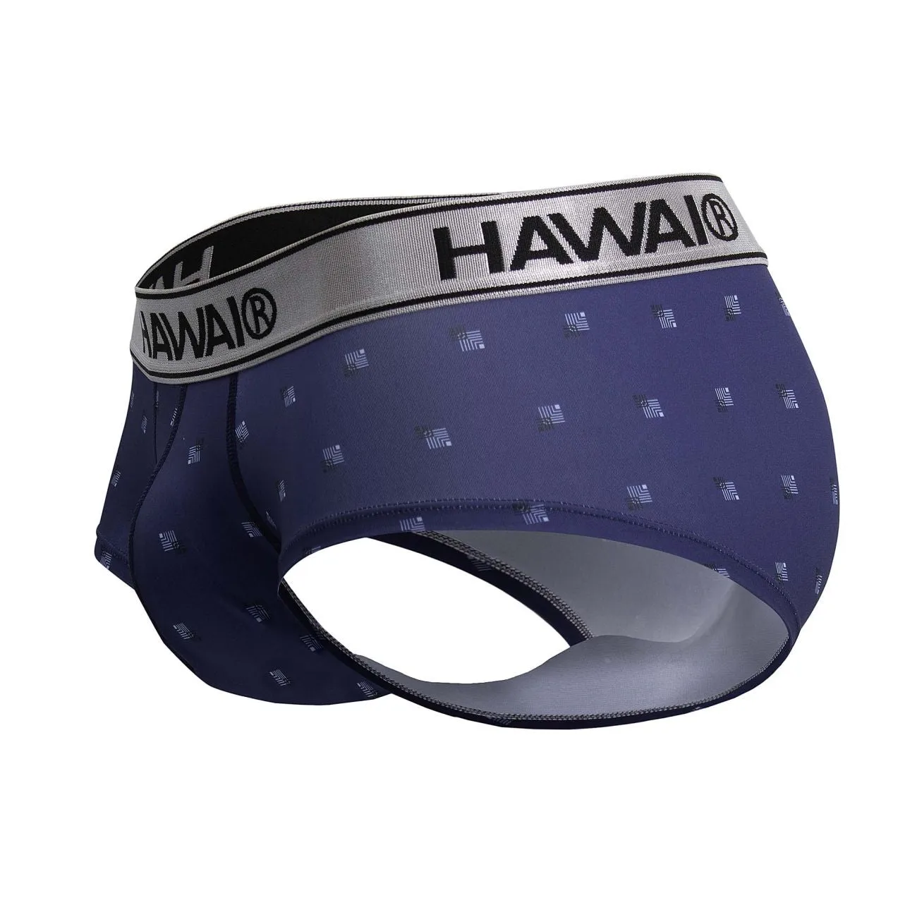 Bekleidung_Hawair_Herrenunterwäsche HAWAIR 42480 Bedruckte Mikrofaser-Sliphose Farbe Blau