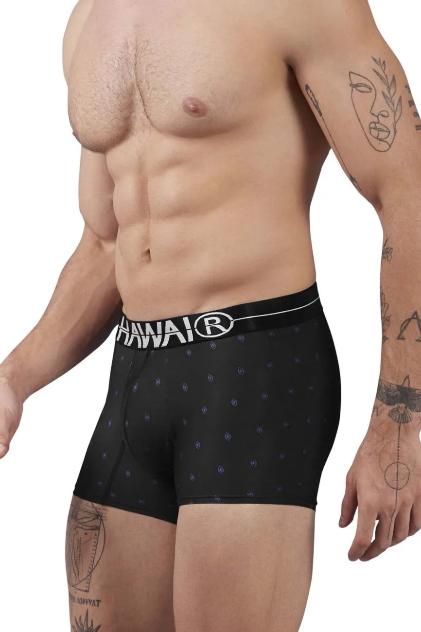 Bekleidung_Hawair_Herrenunterwäsche HAWAIR 42520 Bedruckte Mikrofaser-Boxershorts Farbe Schwarz