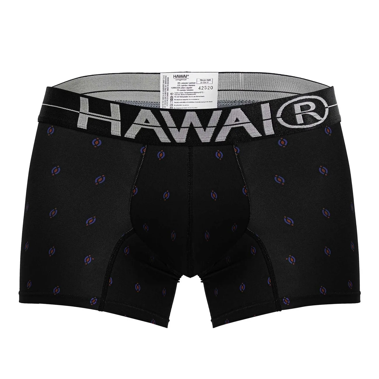 Bekleidung_Hawair_Herrenunterwäsche HAWAIR 42520 Bedruckte Mikrofaser-Boxershorts Farbe Schwarz