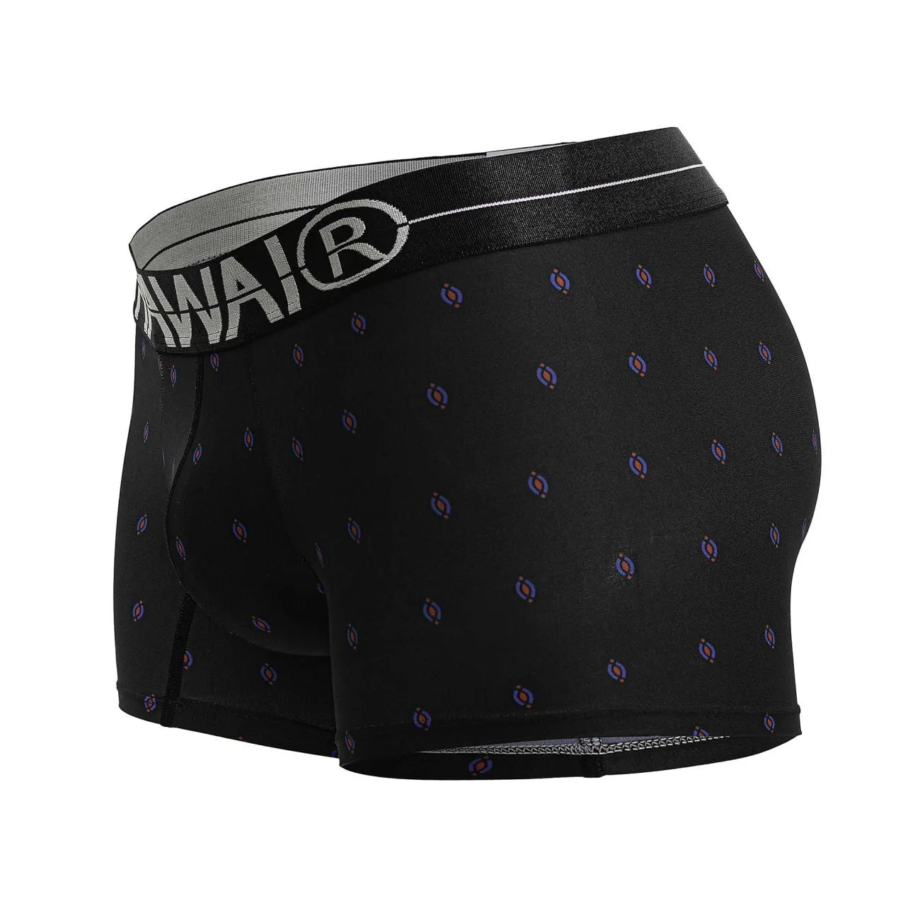 Bekleidung_Hawair_Herrenunterwäsche HAWAIR 42520 Bedruckte Mikrofaser-Boxershorts Farbe Schwarz