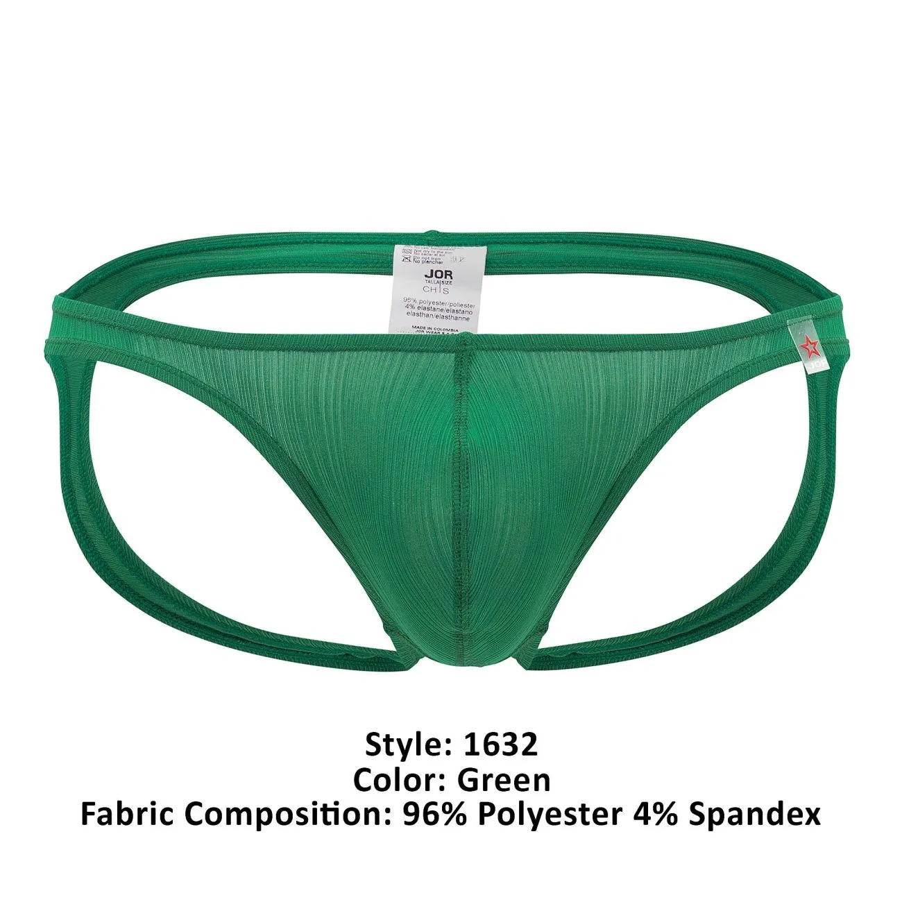 Bekleidung_Jor_Herrenunterwäsche JOR 1632 Montecarlo Jockstrap Farbe Grün