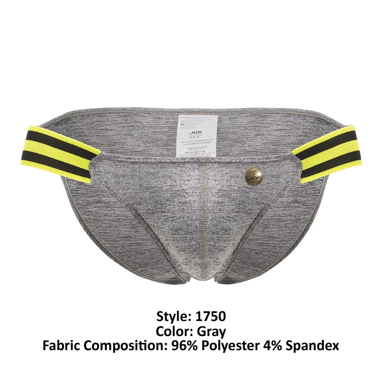 Bekleidung_Jor_Herrenunterwäsche JOR 1750 Rocco Bikini Farbe Grau