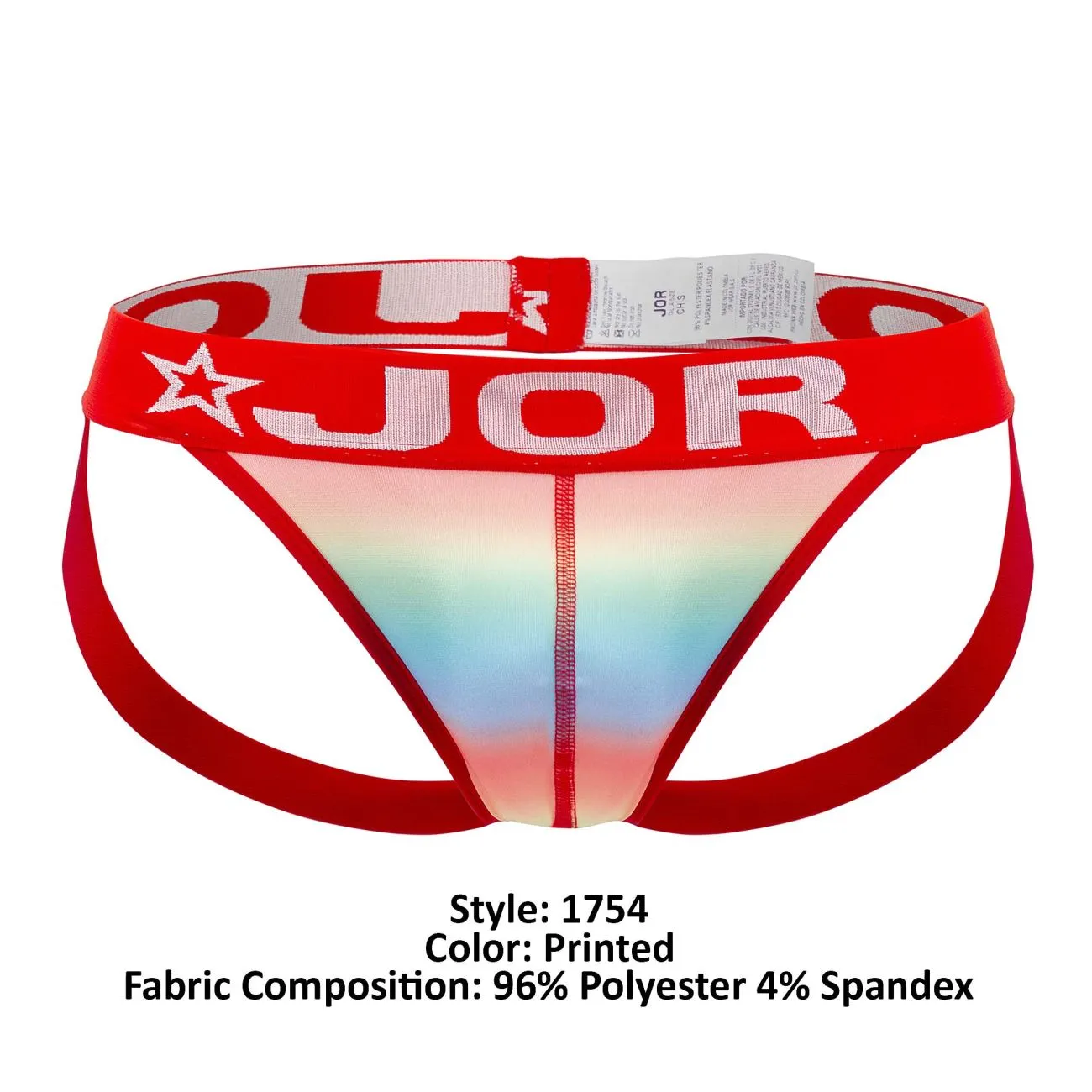 Bekleidung_Jor_Herrenunterwäsche JOR 1754 Party-Jockstrap Farbig Bedruckt