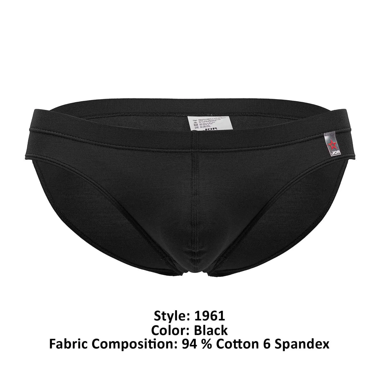Bekleidung_Jor_Herrenunterwäsche JOR 1961 Club Bikini Farbe Schwarz