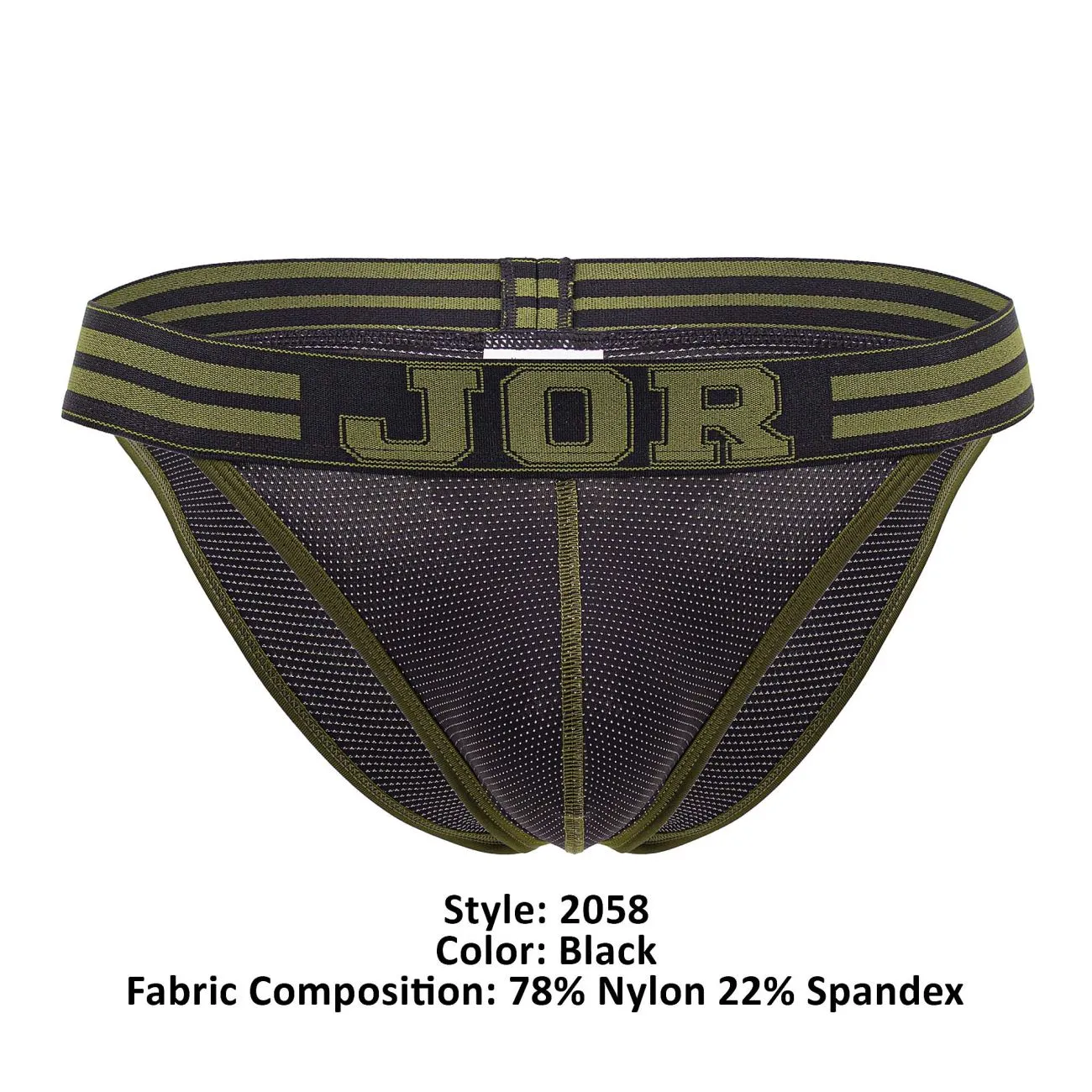 Bekleidung_Jor_Herrenunterwäsche JOR 2058 College-Bikini Farbe Schwarz