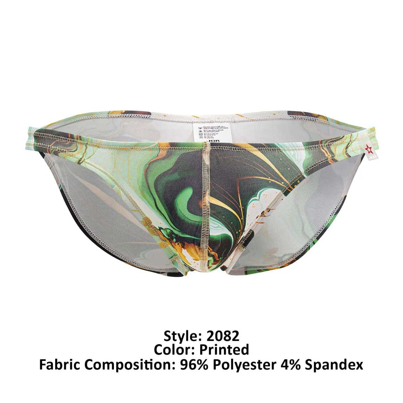 Bekleidung_Jor_Herrenunterwäsche JOR 2082 Dublin Bikini Farbig Bedruckt