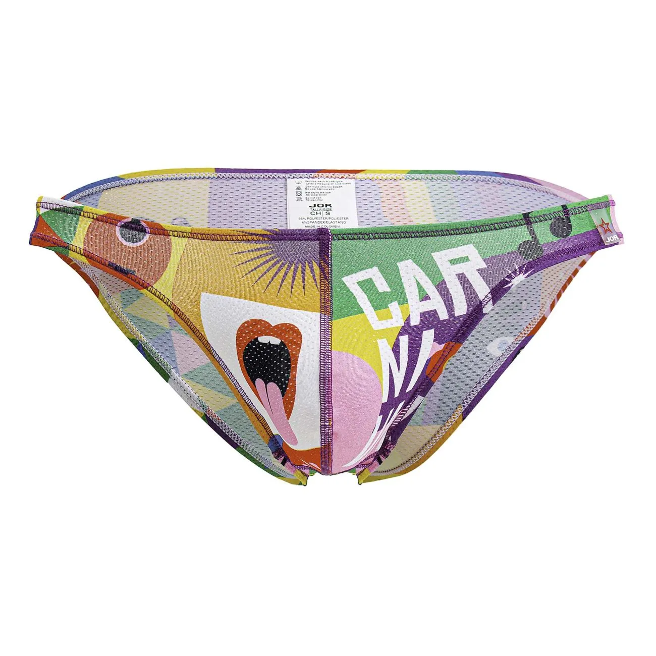 Bekleidung_Jor_Herrenunterwäsche JOR 2171 Karneval Bikini Farbig Bedruckt
