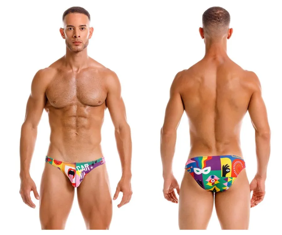 Bekleidung_Jor_Herrenunterwäsche JOR 2171 Karneval Bikini Farbig Bedruckt
