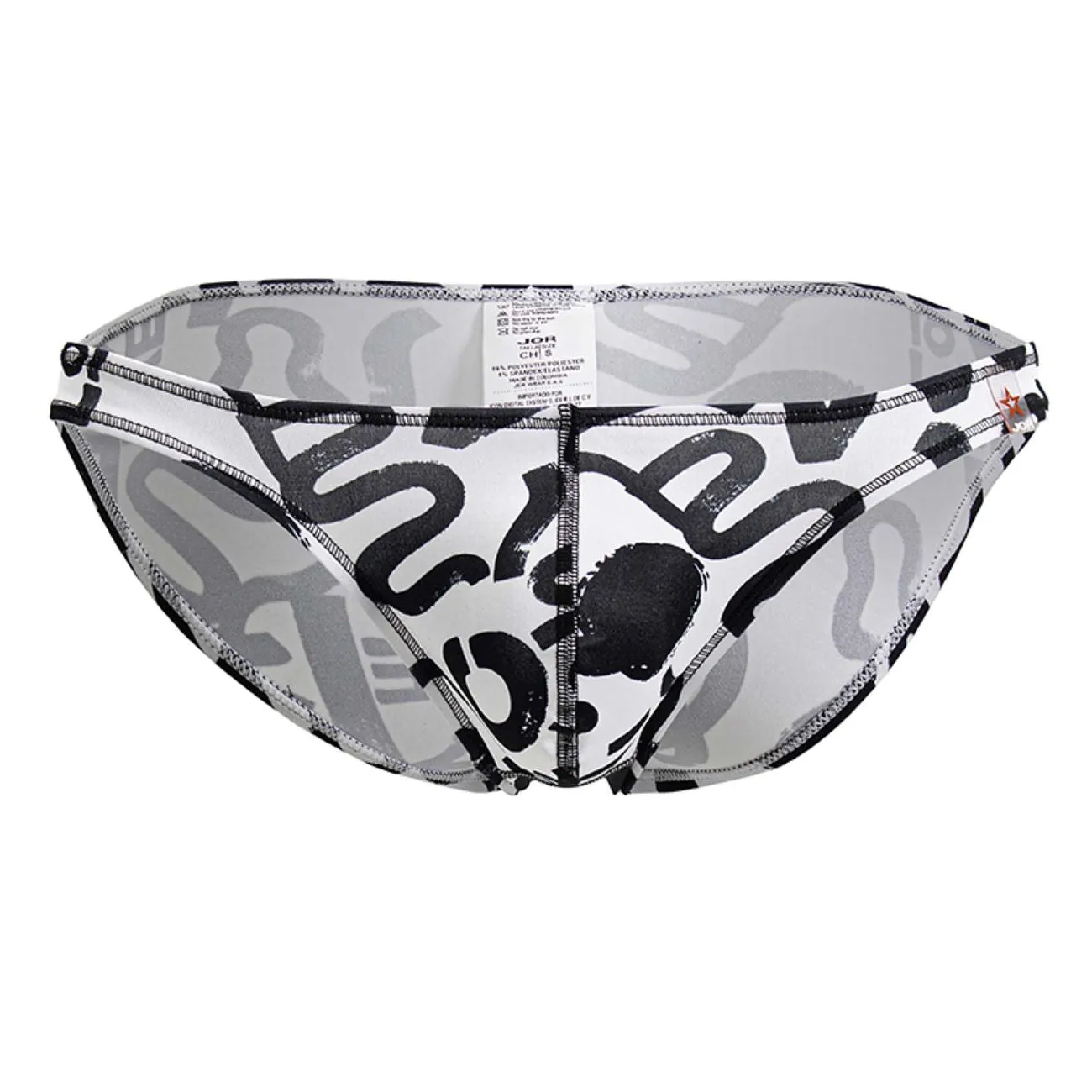 Bekleidung_Jor_Herrenunterwäsche JOR 2186 Liebes-Bikini Farbig Bedruckt