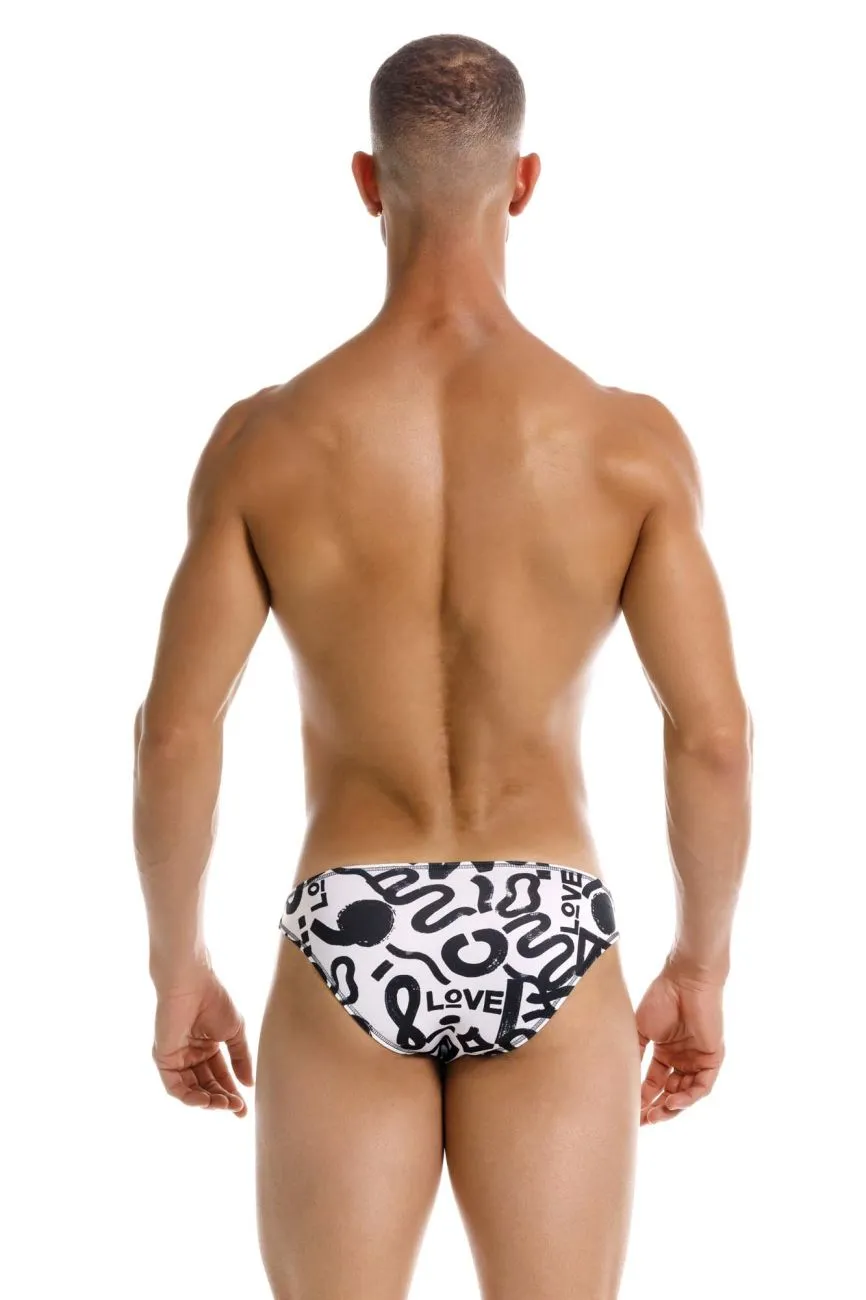 Bekleidung_Jor_Herrenunterwäsche JOR 2186 Liebes-Bikini Farbig Bedruckt