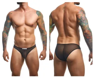 Kleidung_Justin   Simon_Herrenunterwäsche JUSTIN SIMON XSJ01 Klassischer Bikini Farbe Schwarz Mesh