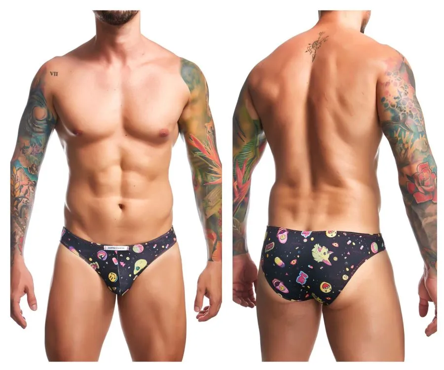 Bekleidung_Justin   Simon_Herrenunterwäsche JUSTIN SIMON XSJ01 Klassischer Bikini Farbe Psychedelisch