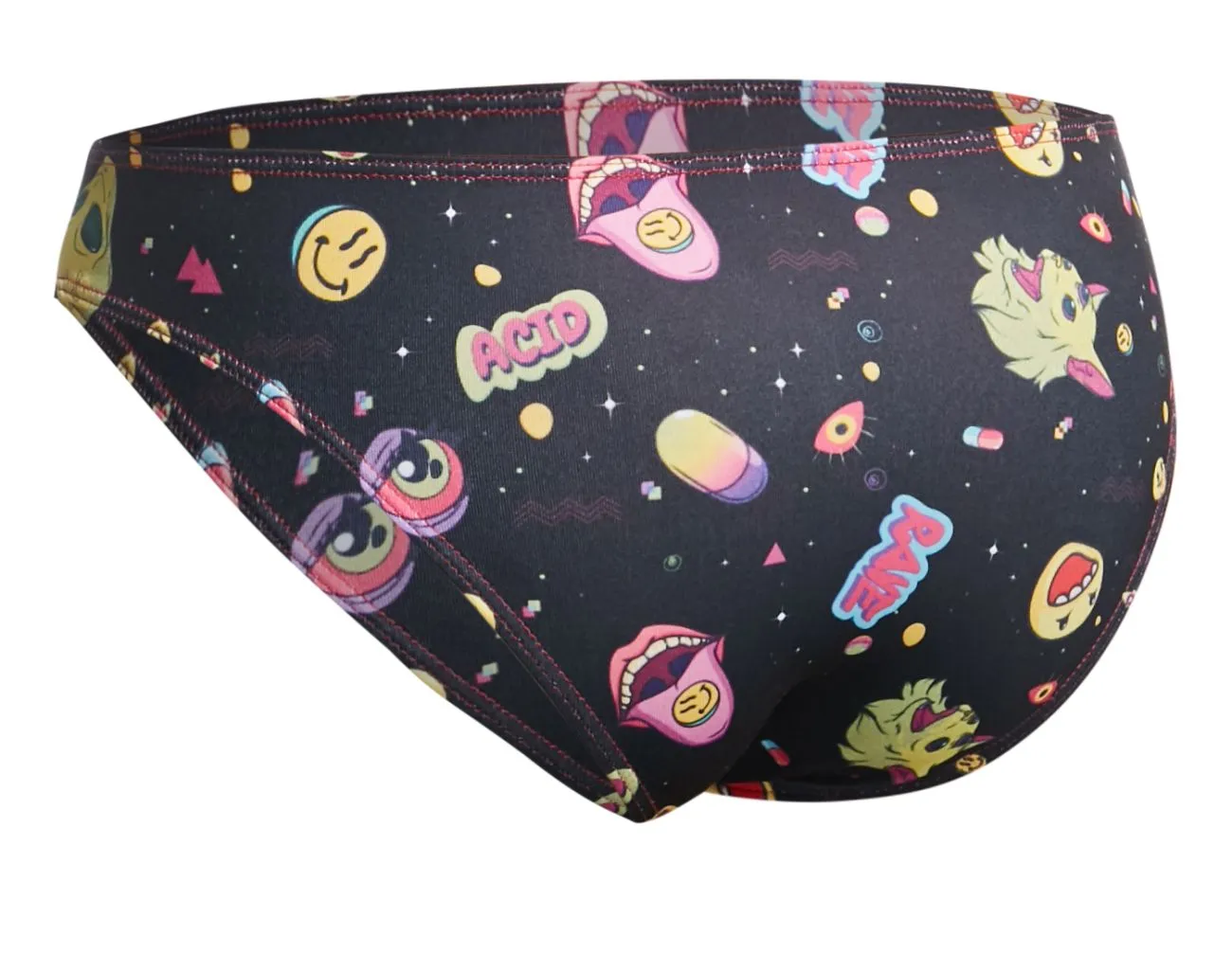 Bekleidung_Justin   Simon_Herrenunterwäsche JUSTIN SIMON XSJ01 Klassischer Bikini Farbe Psychedelisch