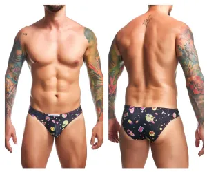 Bekleidung_Justin   Simon_Herrenunterwäsche JUSTIN SIMON XSJ01 Klassischer Bikini Farbe Psychedelisch