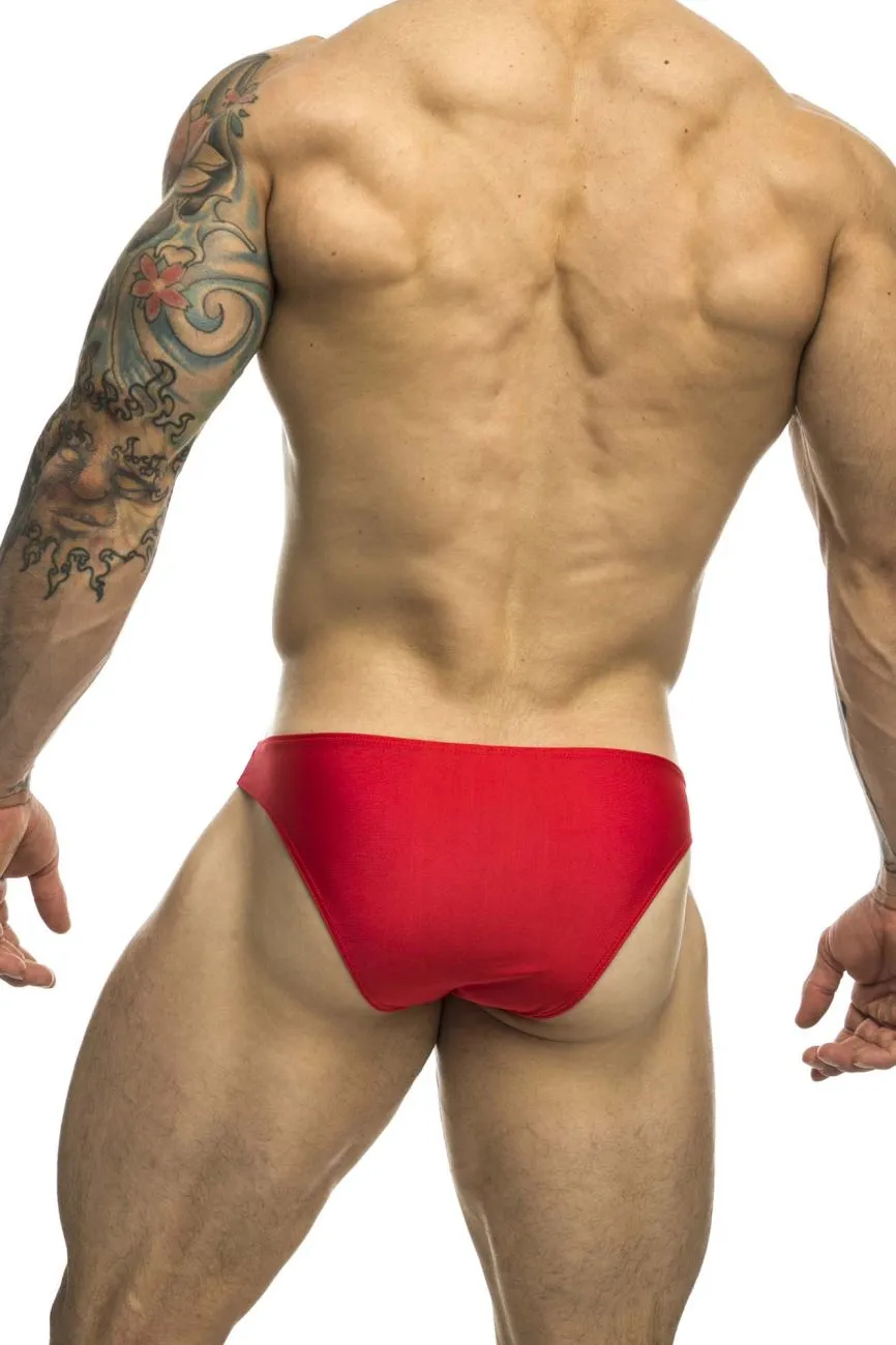 Bekleidung_Justin   Simon_Herrenunterwäsche JUSTIN SIMON XSJ01 Klassischer Bikini Farbe Rot