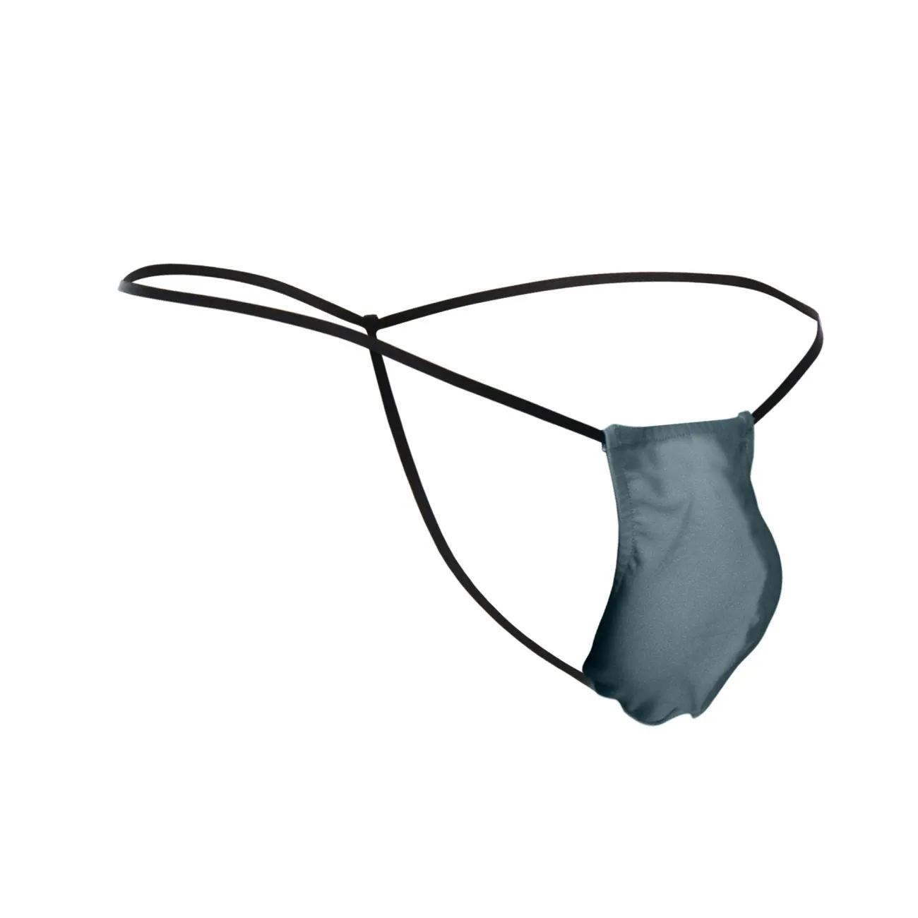 Kleidung_Justin   Simon_Herrenunterwäsche JUSTIN SIMON XSJ02 Klassischer G-String mit Ausbuchtung Farbe Metallgrün