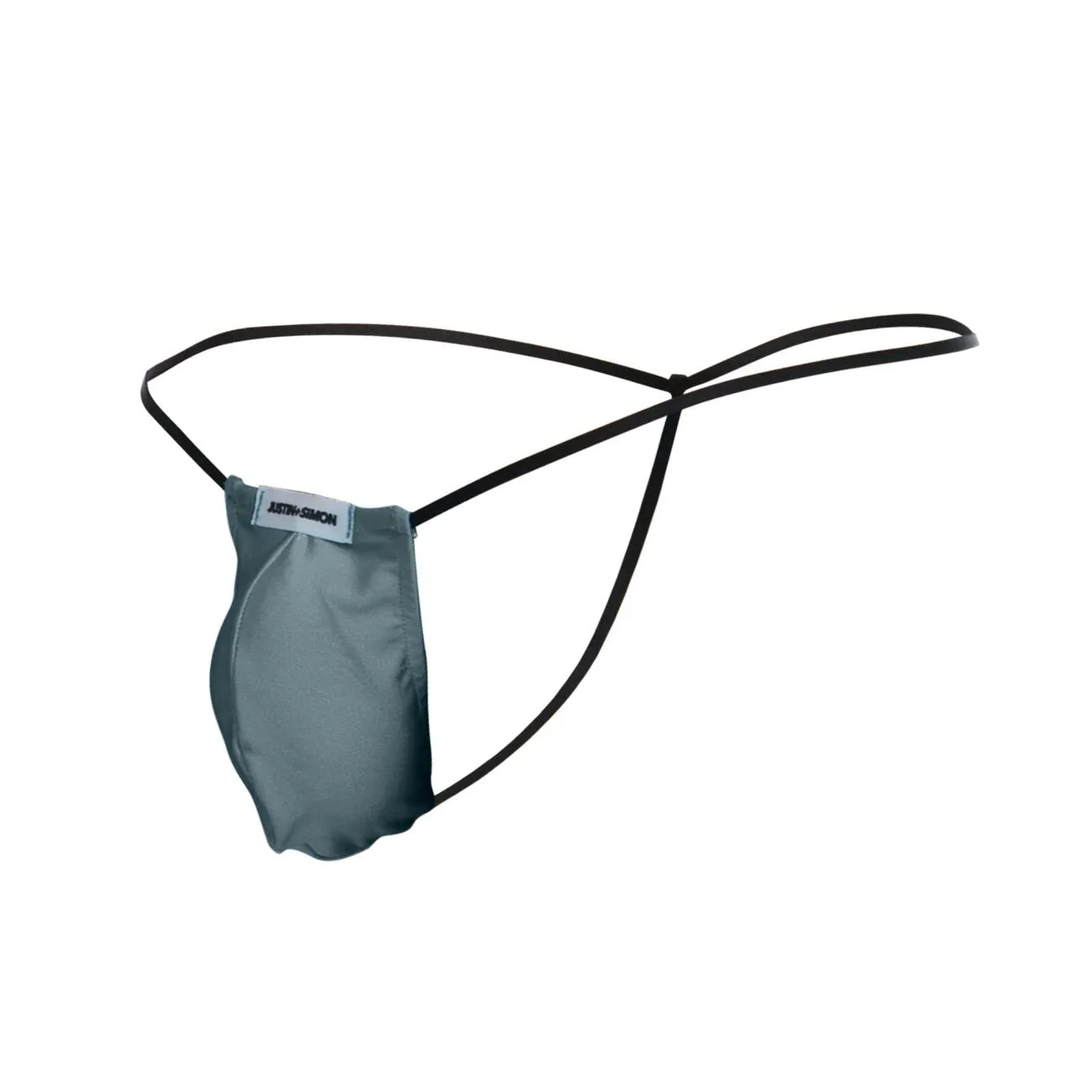 Kleidung_Justin   Simon_Herrenunterwäsche JUSTIN SIMON XSJ02 Klassischer G-String mit Ausbuchtung Farbe Metallgrün