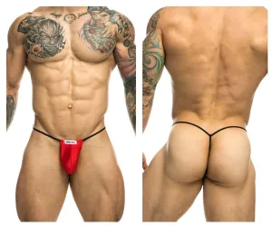 Kleidung_Justin   Simon_Herrenunterwäsche JUSTIN SIMON XSJ02 Klassischer G-String mit hervorgehobener Optik Farbe Rot